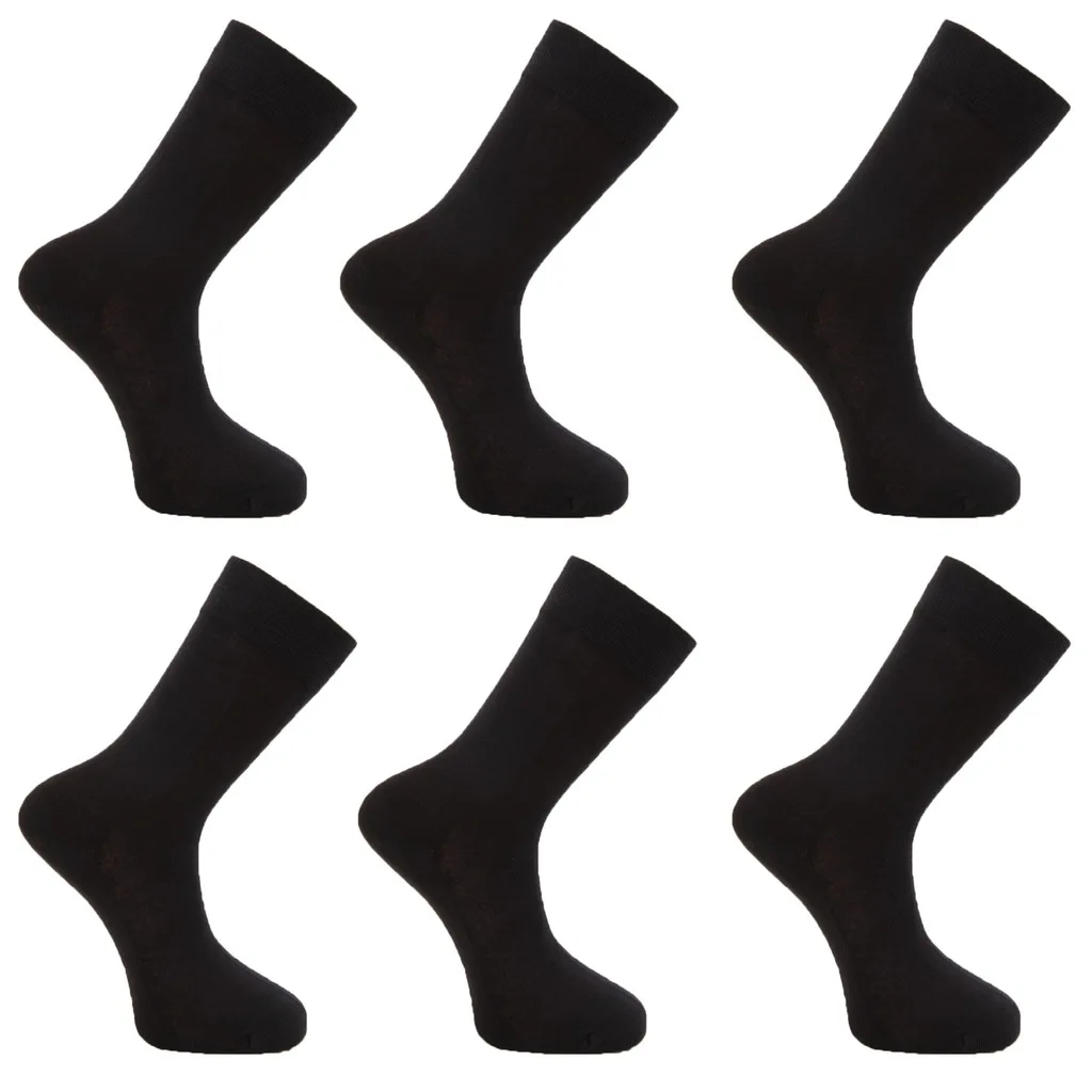 

12 Pairs/lot Bamboo Nano Silver Antibacterial Deodorant Men High Quality Long Socks Black Male 'S Crew Dress Seamless Toe Busines