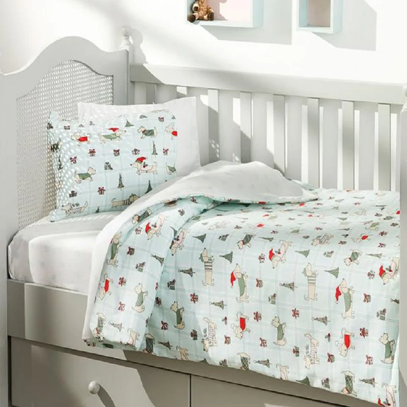

Baby Bedding Set, 100% Cotton Baby Bed Linen For Newborns Kid Crib Bedding For Boy Girl Duvet Cover Pillow Case Bed Sheet