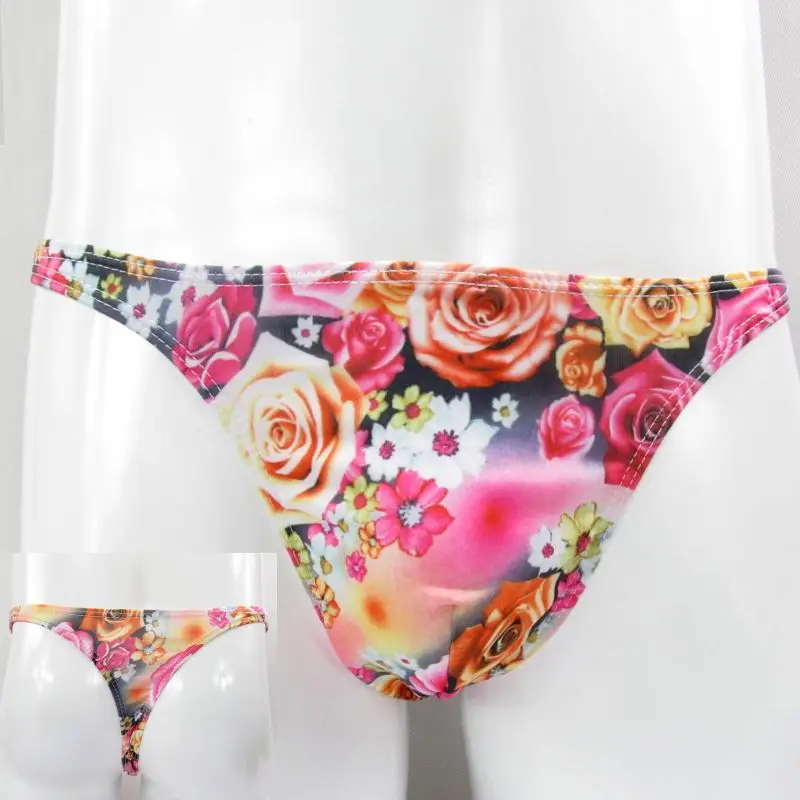 

G2774 стринги узкая талия бодибилдер позирует гладкое Джерси крутые розовые принты