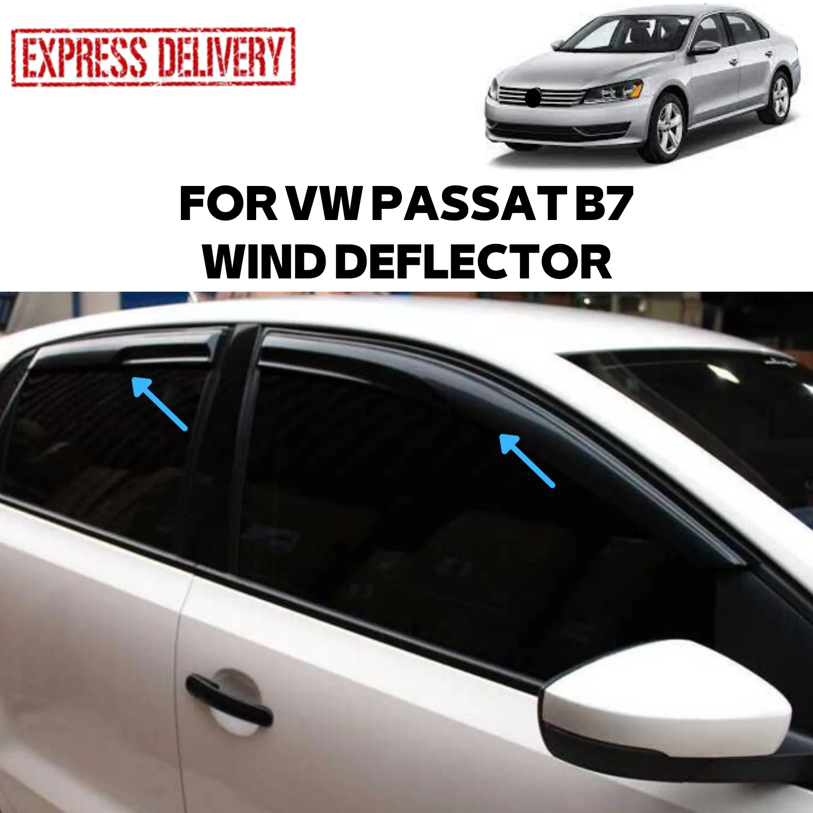 

FOR VW PASSAT B7 SD 2010-2014 GLASS RÜZGARLIĞI MUGEN 4 PIECE CAR RAIN PROTECTION ACCESSORY DOOR REPLACEMENT PARÇA