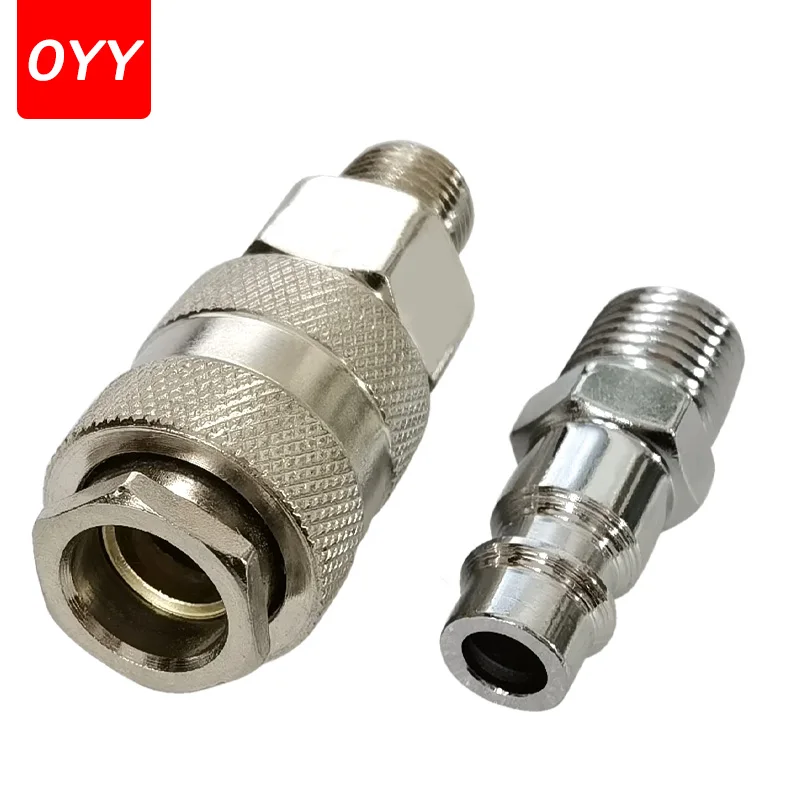 

SM20 PM20 EU Type Quick Push In Connector Pneumatic Fitting High Pressure Work On Air Compressor European Standards