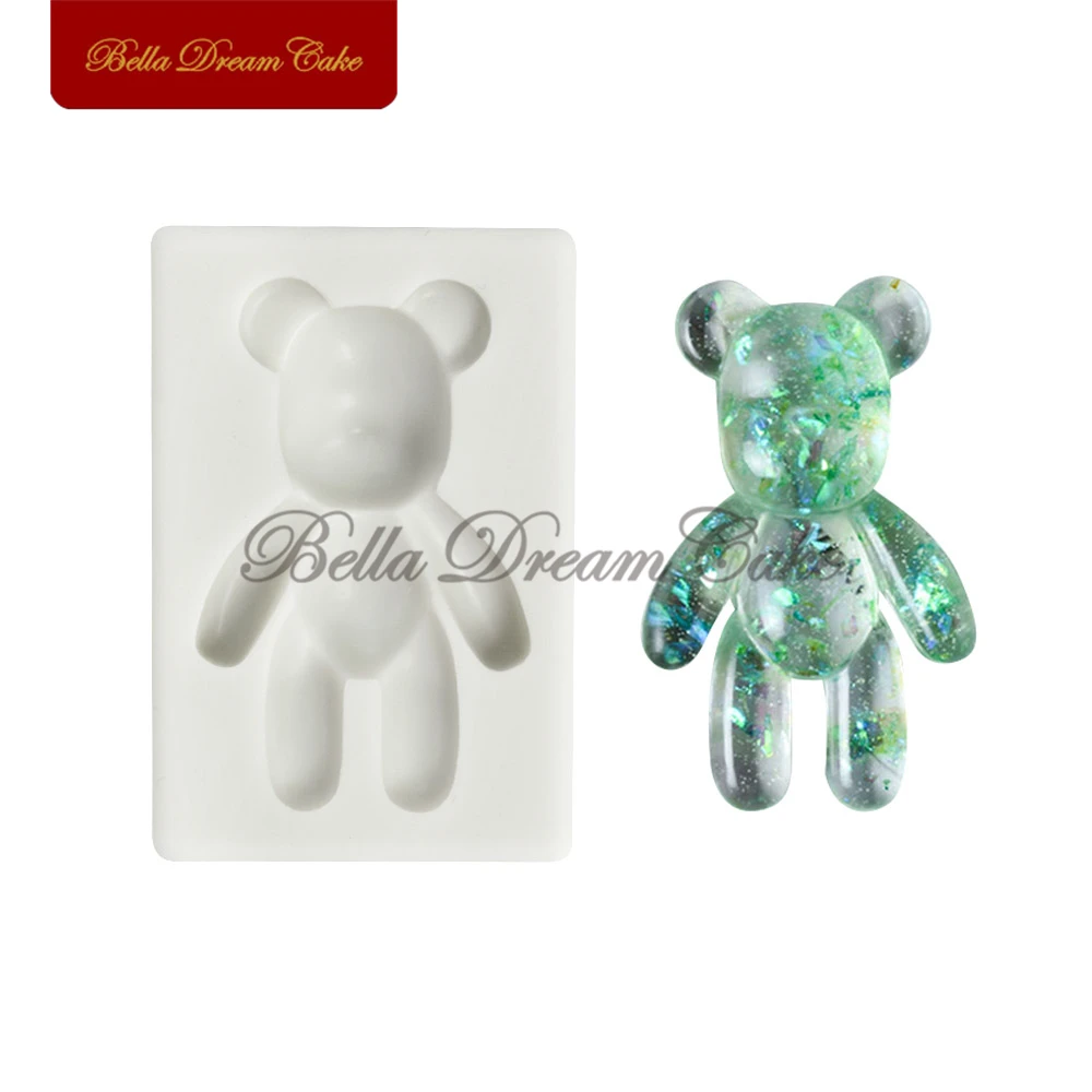 

3D Bear Design Silicone Mold Fondant Chocolate Candy Mould DIY Handmade Clay Molds Cake Decorating Tools Baking Accessories