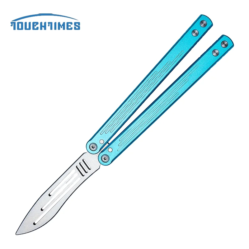 

Zephyr V2 Upgraded Version Flipping Balisong Bushing Trainer Butterfly Knife Aluminum Handle CNC No-Blade Folding Knife