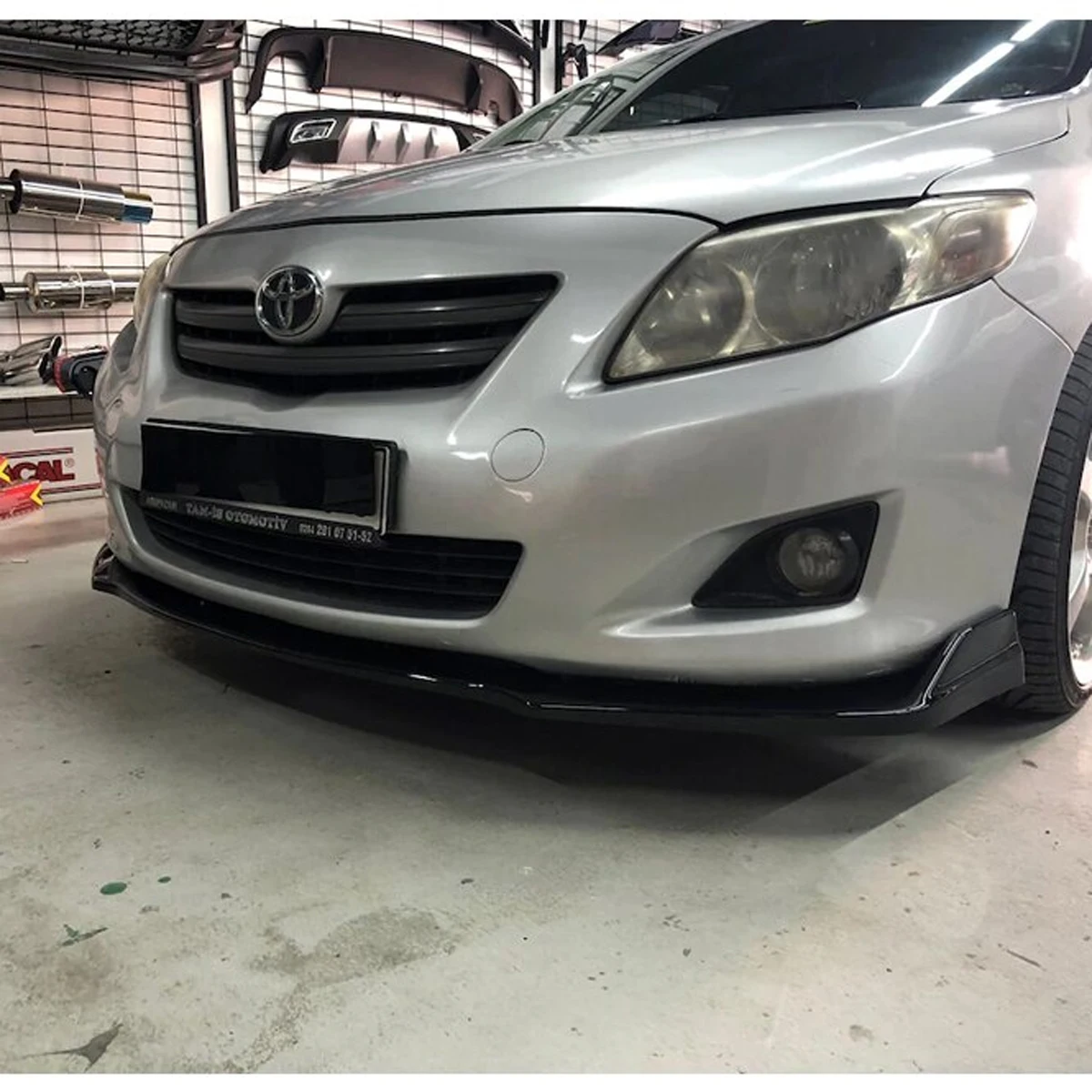 Аксессуары для Toyota Corolla 2009 2014 губа переднего бампера автомобиля 3 шт. черный
