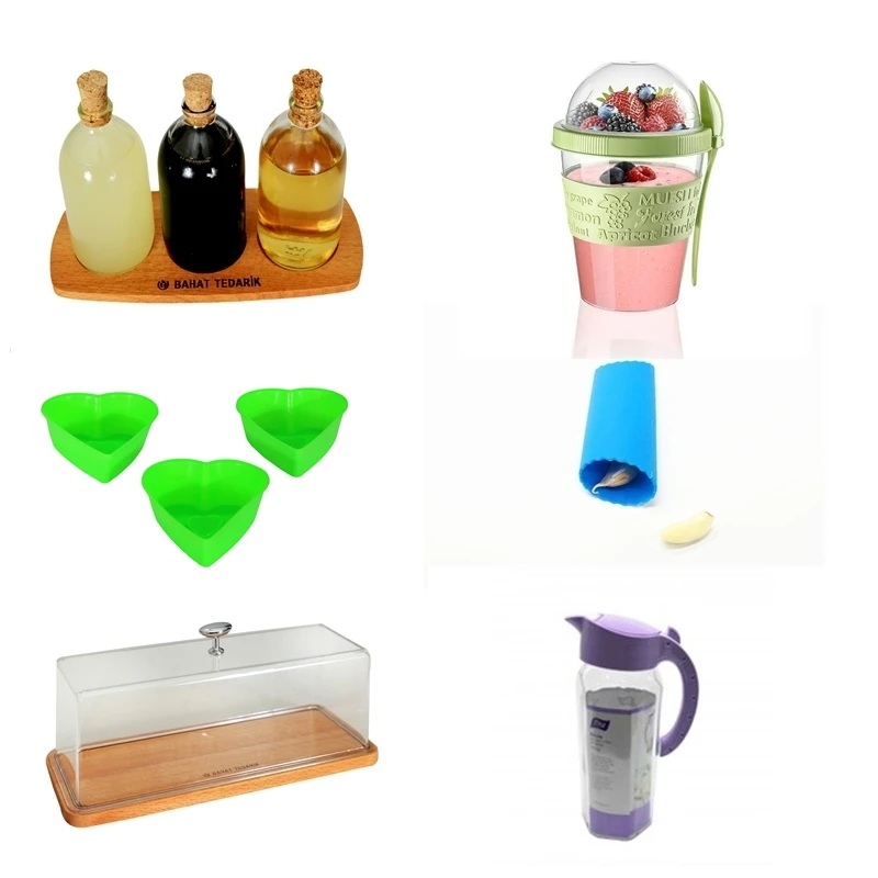 

6 Piece Kitchen Set Cake Dome Spice Set