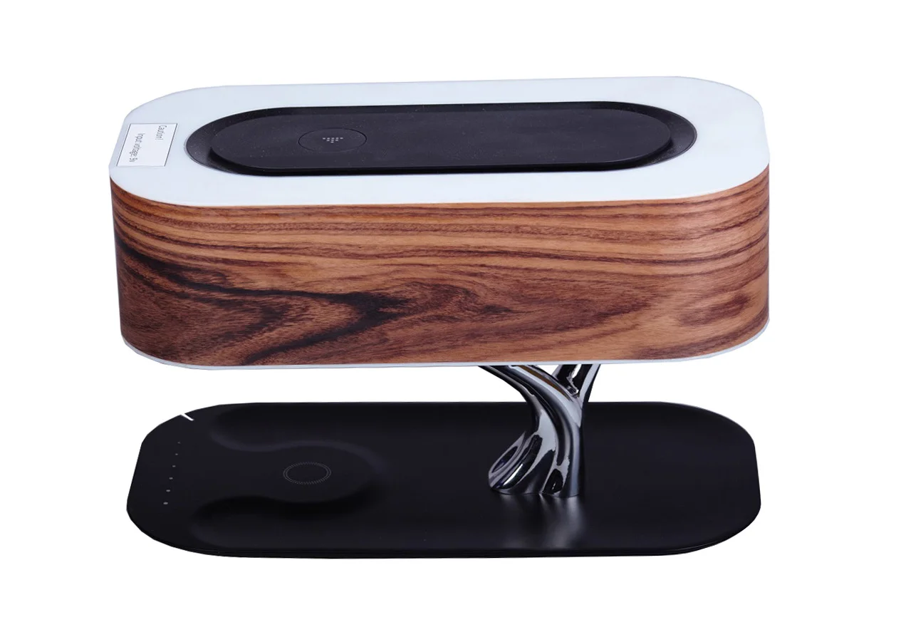 Светильник с умной колонкой и беспроводной зарядкой. Ночник hometree light of the tree yt-m1602-b2. Светильник с умной колонкой и беспроводной зарядкой. Настольная лампа promate hometree-1. Светильник hometree с акустикой + бзу, темное дерево.