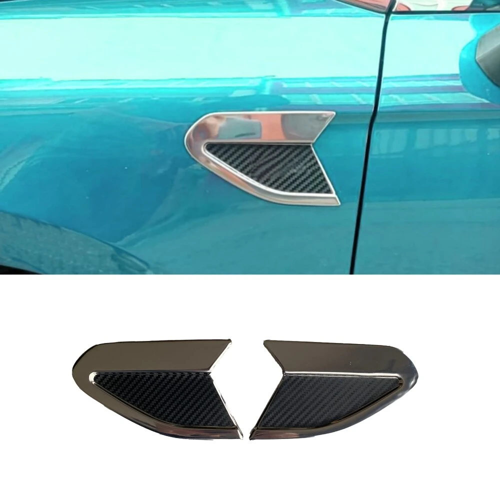 

For Renault Clio 5 2019 and after the side fender frame carbon chrome stainless steel 2 PCS Left & Right Auto accessories