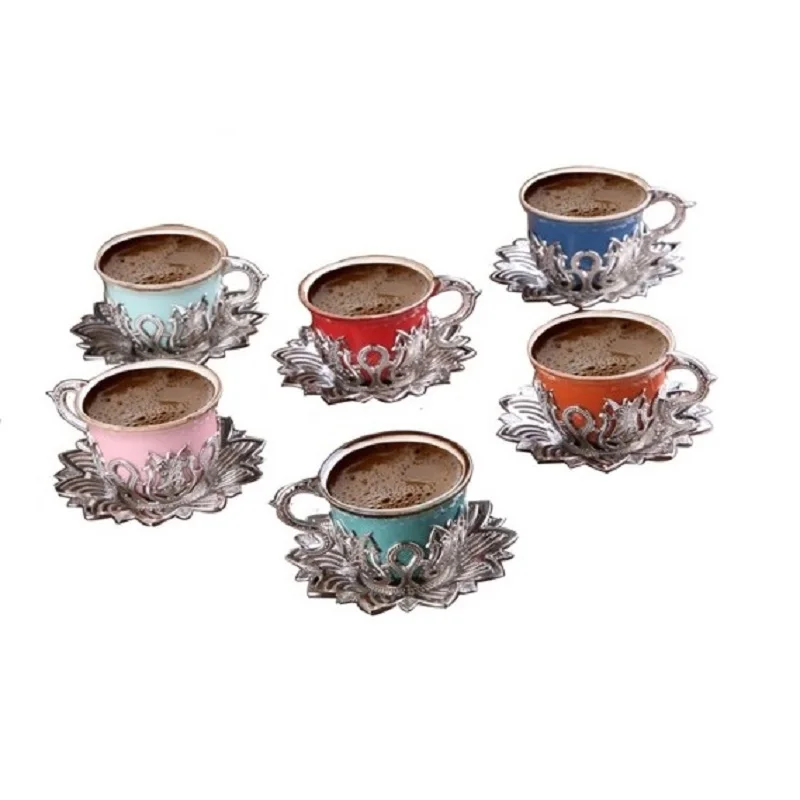 

Чашки для турецкого Кофе Чайные чашки, кружка для эспрессо, Арабская греческая тарелка, красочные фарфоровые подставки, блюдца, традиционны...
