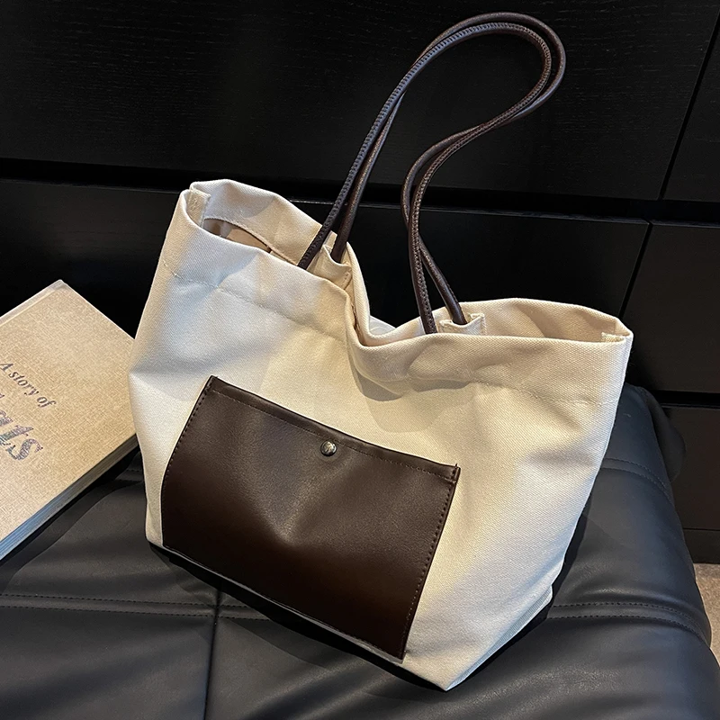 

2022 New Canvas Summer Simple Brand High-Quality Texture All-Match Western-Style Women'S One-Shoulder Crossbody Small Handbag