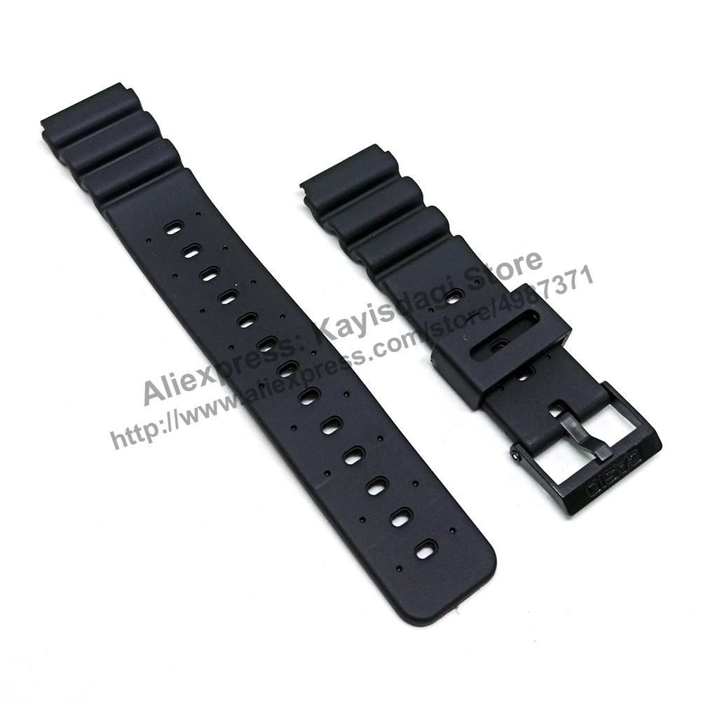 20 мм черный резиновый ремешок/ремешок Compa. Для Casio DW 400 403 6400 4000 AW 302 2500 PGW 92
