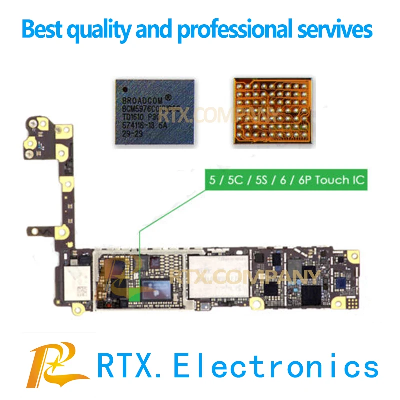 BCM5976C1KUB6G U2401 U12 для IPhone 5 5c 5S 6 6Plus 6P контроллер экрана чип драйвера BCM5967 белый с