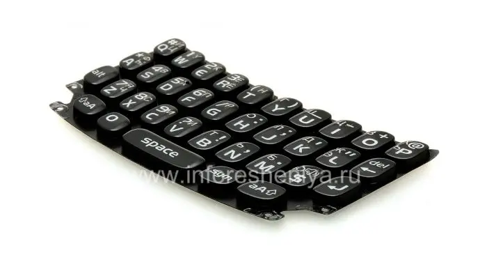 Русская клавиатура для BlackBerry 9360/9370 Curve (гравировка) | Мобильные телефоны и