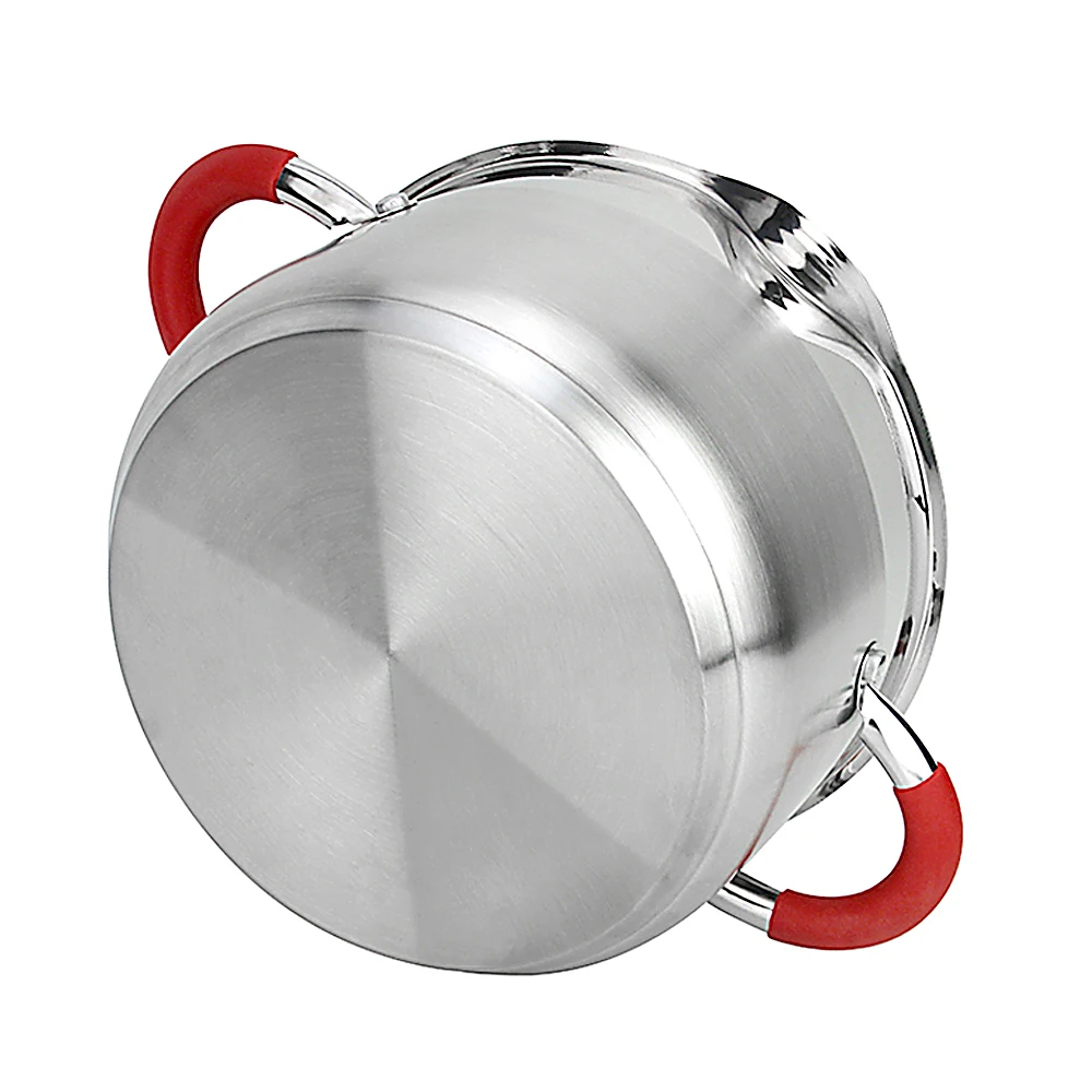 Антимагнитный кастрюля из нержавеющей стали с двойным дном многоцелевая