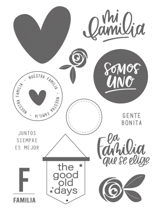 2022 испанские штампы прозрачные для скрапбукинга Прозрачная силиконовая резина