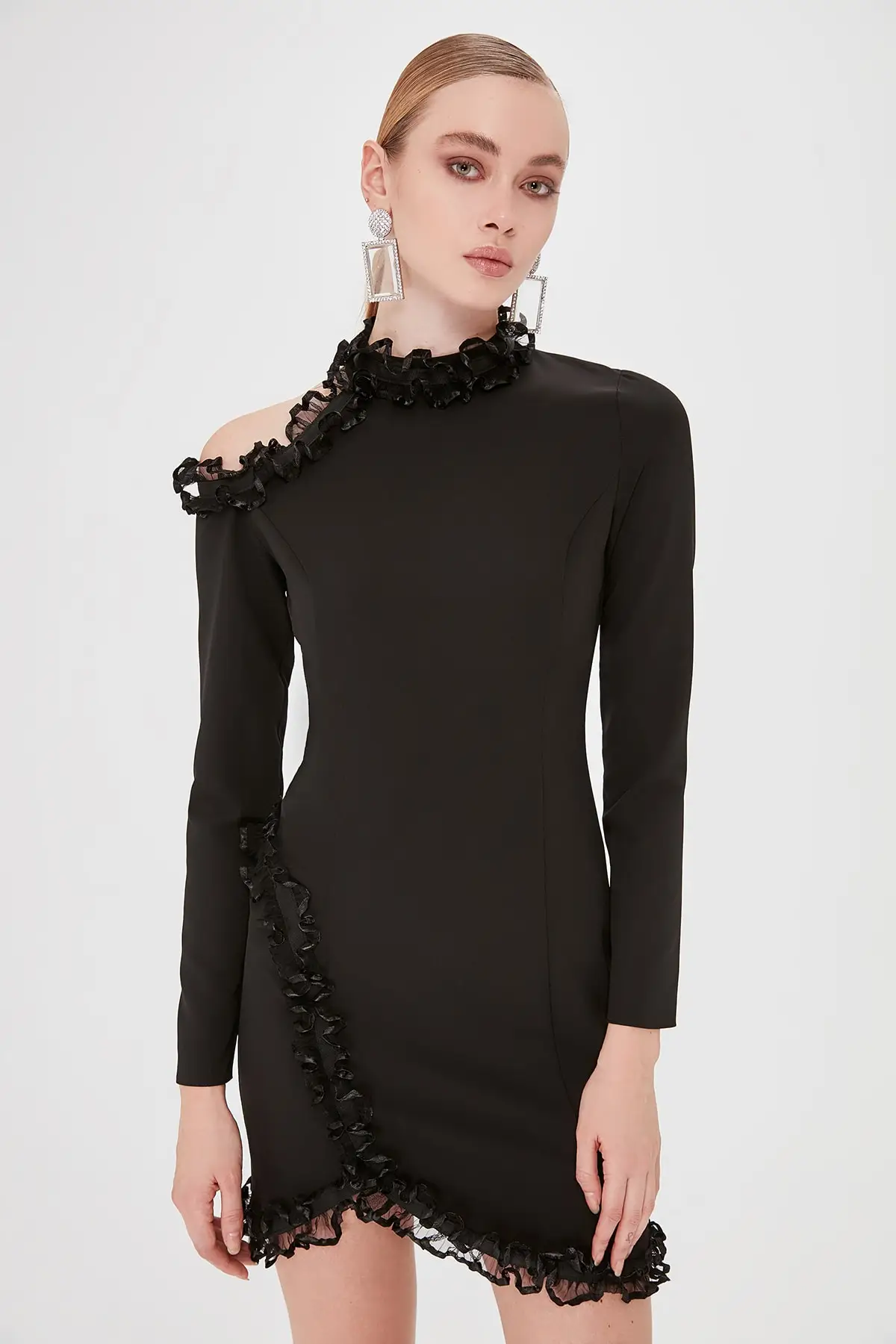 Trendyol платье с маховиком TPRSS20EL0082|Женские платья| |