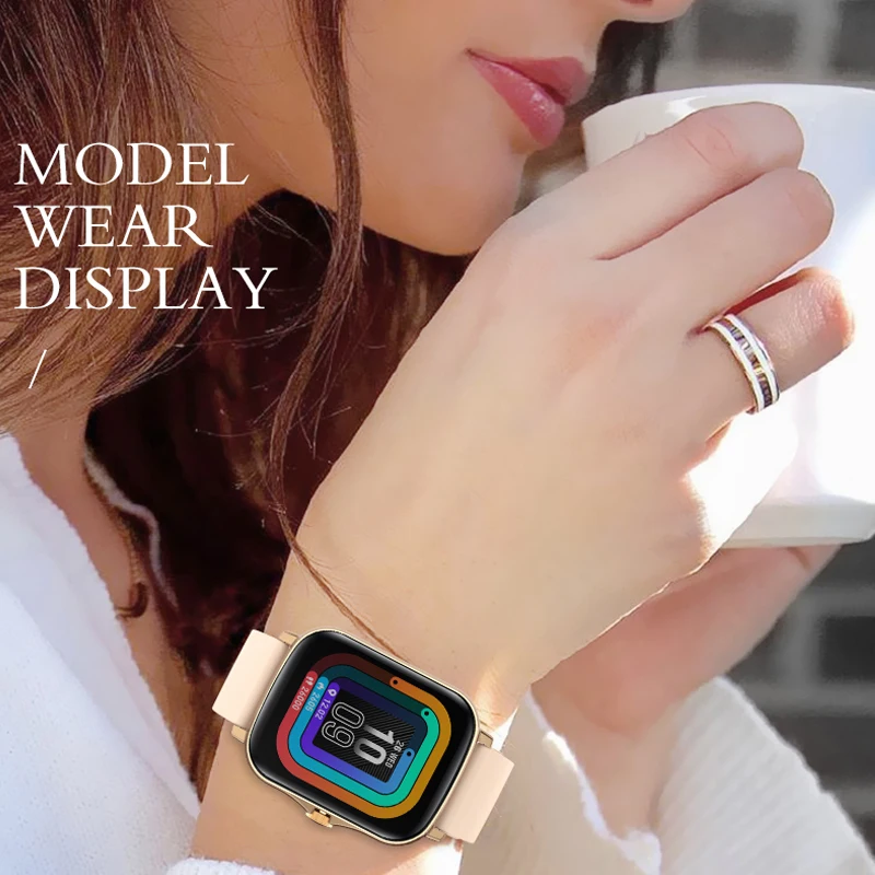 

1.69 inch Smartwatch Men 2021 Smart Watch Men Full Touch Fitness Tracker IP67 waterproof Women GTS 2 Smartwatch for Xiaomi phone