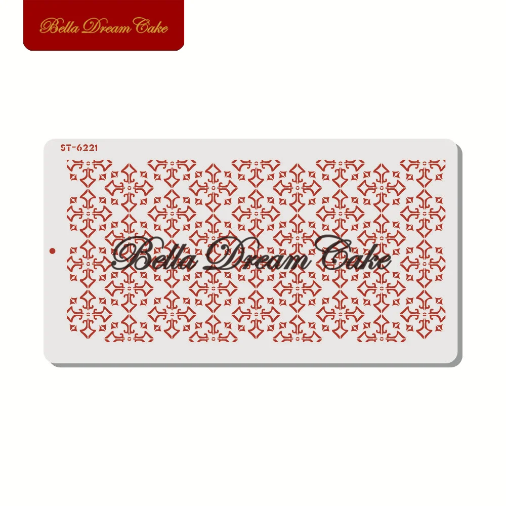 Трафарет с алмазным крестом для торта шаблон рамкой шоколадного форма