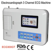 hot ecg300gt touch screen ecg electrocardiograph 3 12 channel ecgekg machine with pc software