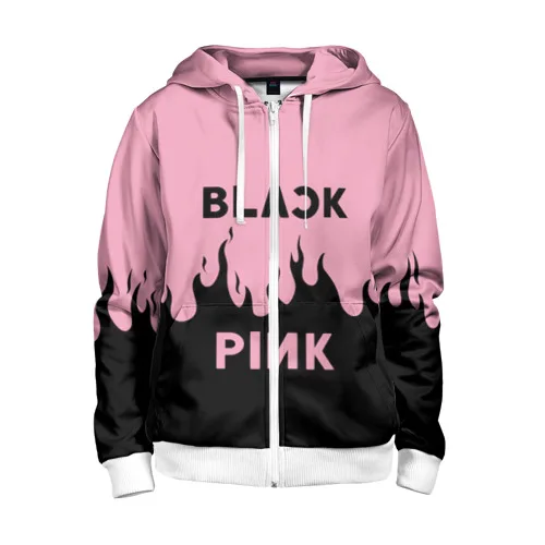 Детская толстовка 3D на молнии BLACKPINK