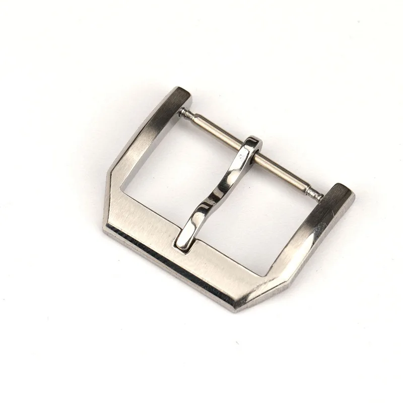 18mm Watch Buckle 316L Stainless Steel Pin Buckle Brushed Watch Clasp Watch Band for IWC Pilot Watch Strap Tang Watch Buckle