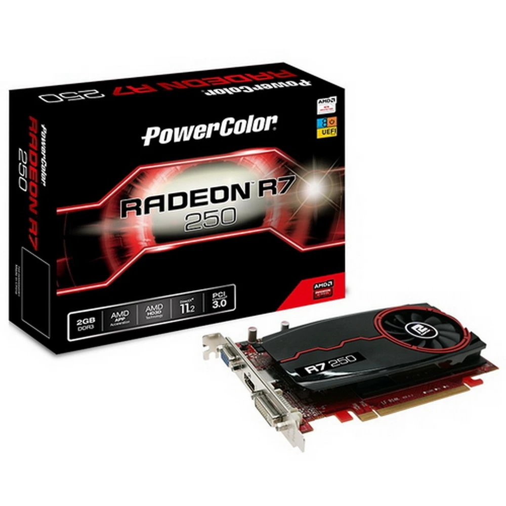 Видеокарта PowerColor AMD Radeon R7 250 2048MB 1400MHz 128 bit RTL [AXR7 2GBD3-DH] | Компьютеры и - Цена: 4830