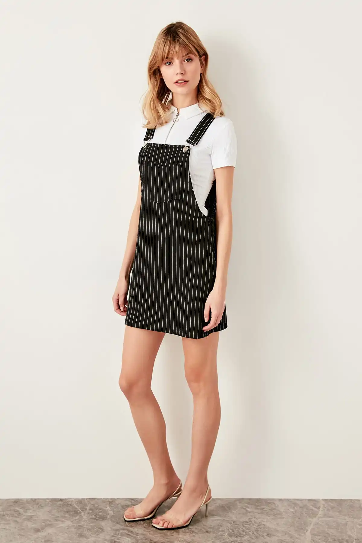 Трикотажное платье Trendyol Anthracite Salopet TWOSS19IS0055 | Женская одежда