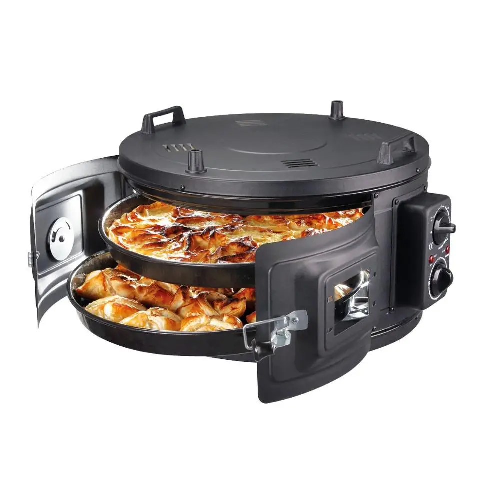 Черный цвет Коммерческая круглая столешница 220 в барабан для печи пекарня