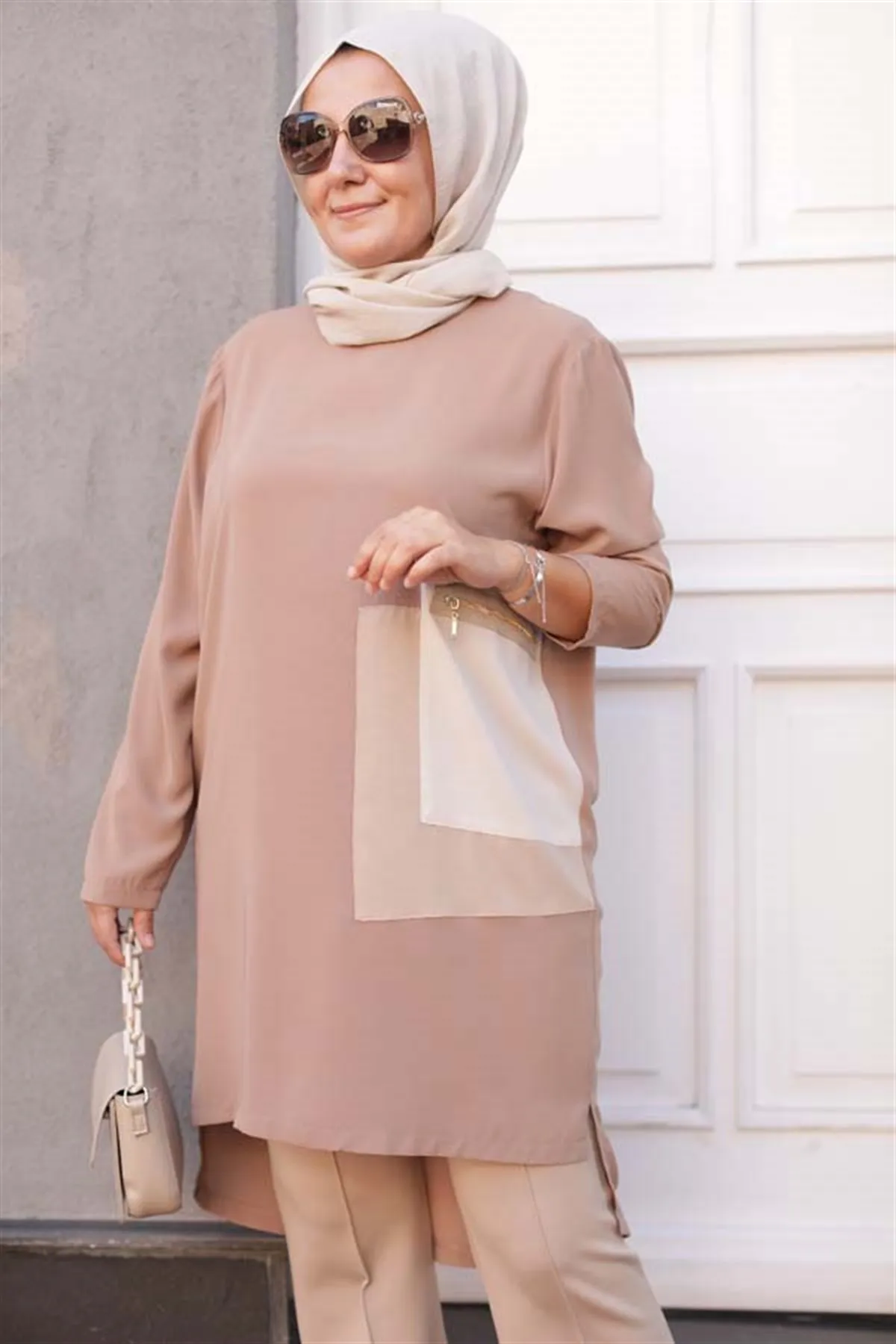 

Butik Melike Zipper Pocket Women's Tunic 2021 New Arrivals hijab abaya muslim fashion sets islamic clothing prayer garment