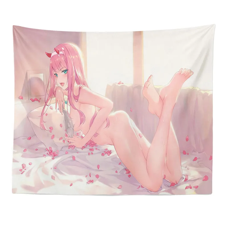 

Картина Zero Two Code 002 с изображением любимого в Franxx японского манга, аниме гобелен, настенное украшение для спальни, гостиной