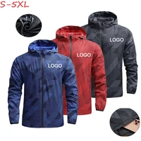 custom your logo spring mens sports outdoor jacket windproof waterproof mountaineering stand up collar new hoodie 2022 fashion