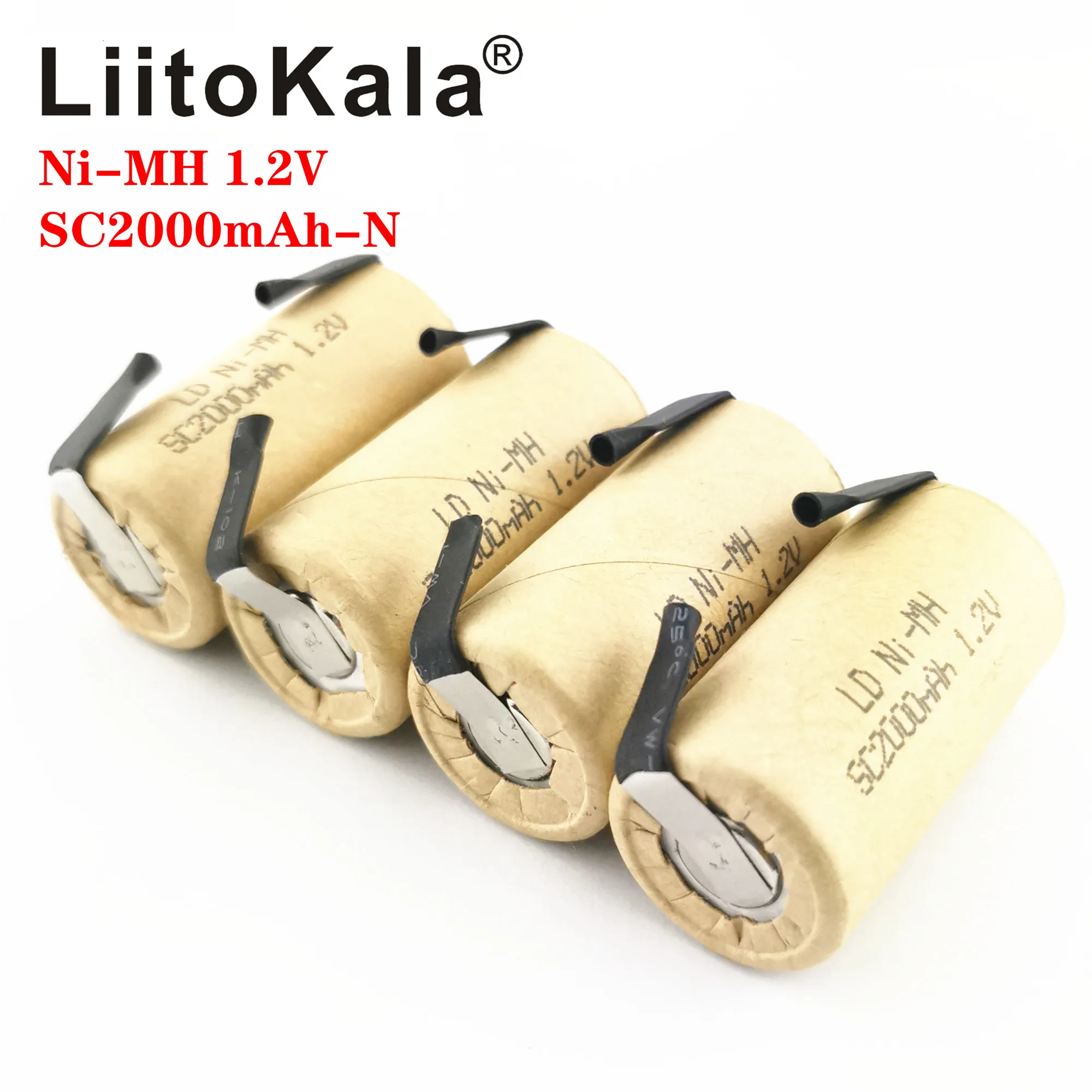 Аккумуляторная батарея LiitoKala SC 1 2 В Ni MH 2000 мА/ч 10C 15C для пылесоса подметальная