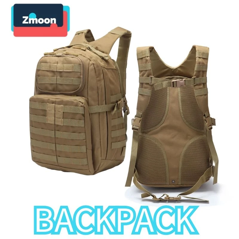 

W20*L35*H48cm 900D Oxford Khaki Backpack 2 Backpacks Black Green Khaki Bladders