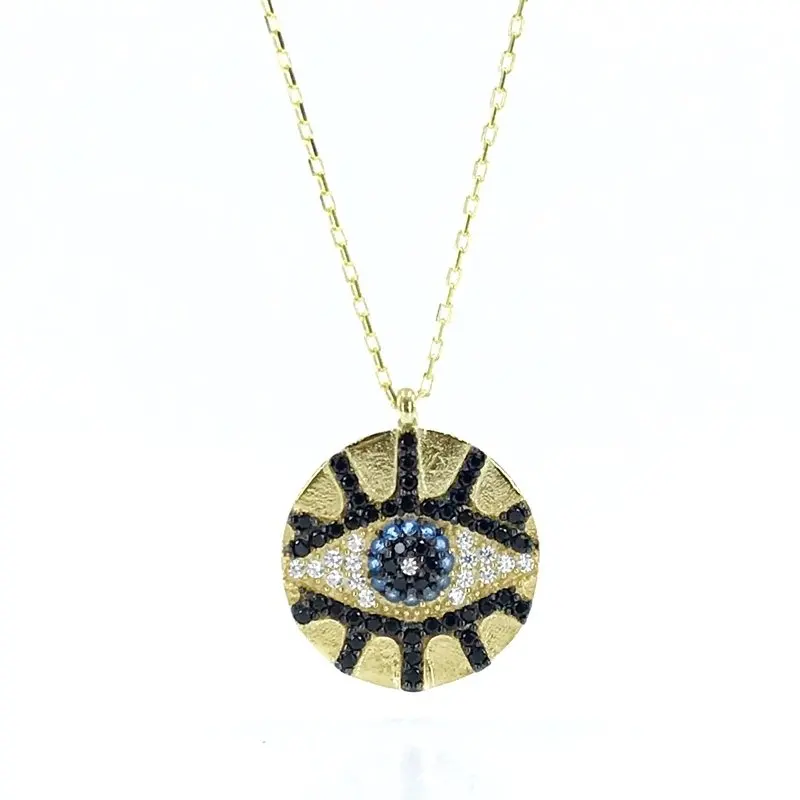 

Trend New Mystic Eye Gold Color Silver Necklace