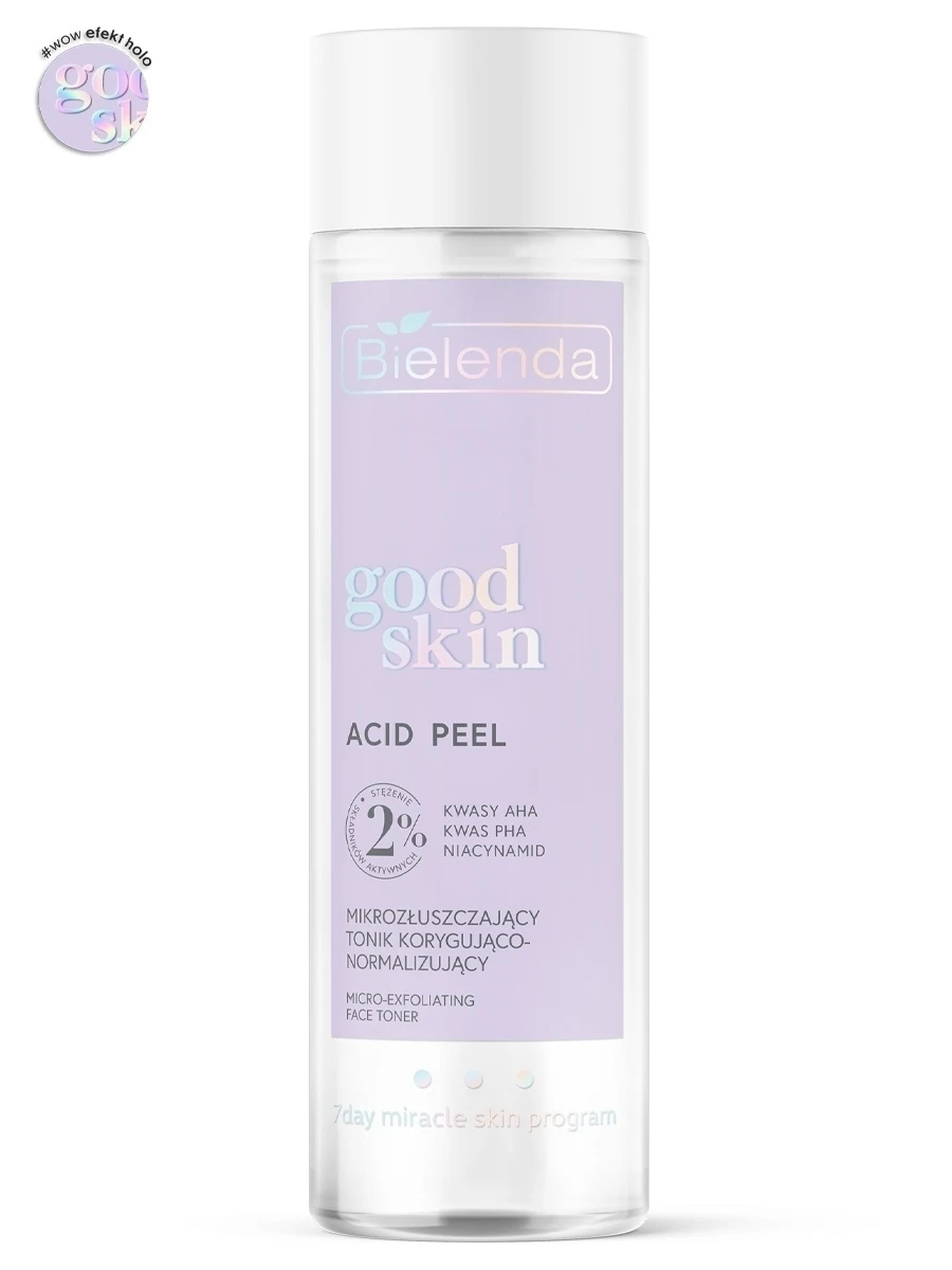 Good skin acid peel micro scrub trend-щий and нормализующий tonic with AHA + PHA Kis-тами 200 ml | Toners