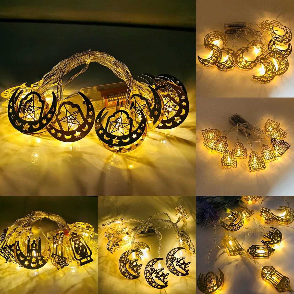 

Ramadan Lamps Happy EID Mubarak Decor Gift fanoos Ramadan Decorations Lights For Home Eid al adha Muslim Festive Party Supplies