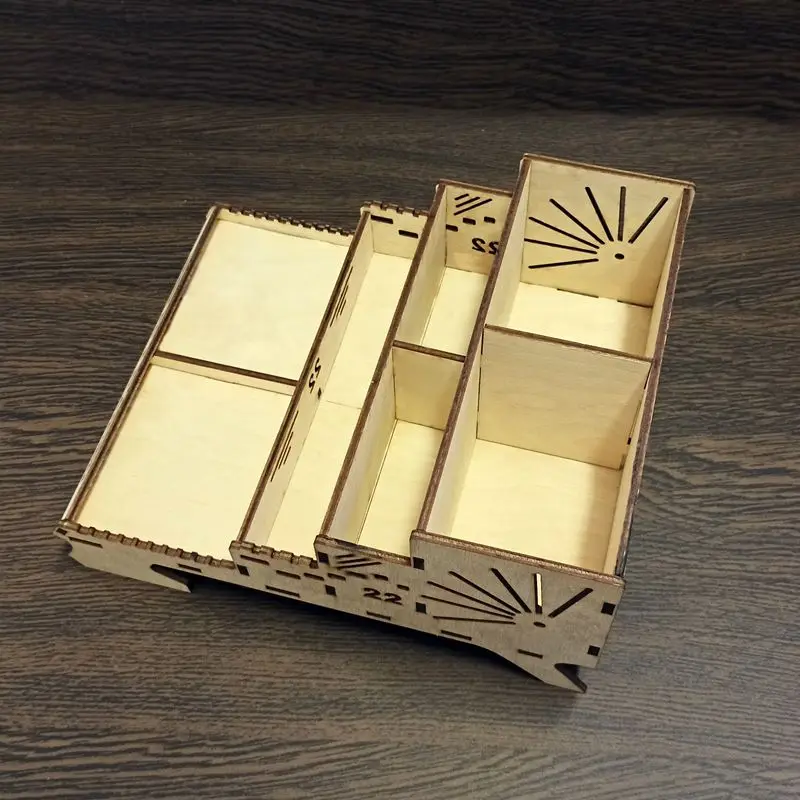 Полка органайзер для системного блока ПК офиса дома канцелярии дерево-фанера 7