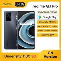 Original realme Pro Smartphone 8GB 128GB 6 43 AMOLED 120Hz Refresh Rate Dimensity 1100 Octa Core 30W 4500mAh 64MP