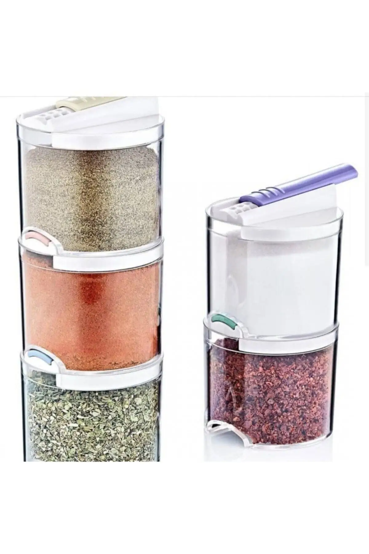 

5 pc Spice Tower Organizer with Free Spice Refills