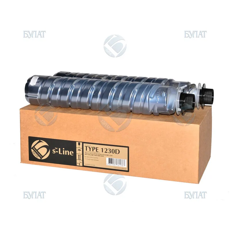 Тонер-картридж БУЛАТ s-Line 1230D/MP2000 (885094/842015) для Ricoh Aficio 2015 MP 1900 (Чёрный 9000 стр.)