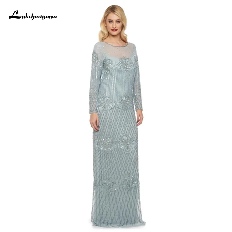 

Lakshmigown размера плюс Sky Blue женское платье с рукавами Dolores 20s Flapper GreatGatsby Downton свадебное платье
