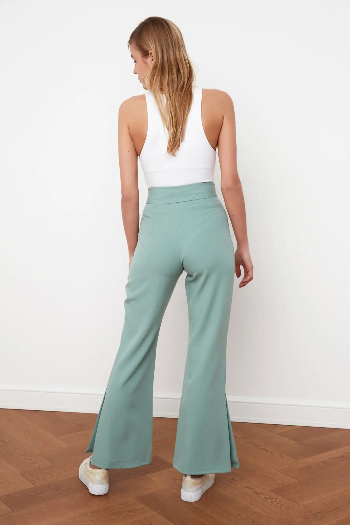 

Women's Summer Mint Placketing Pants