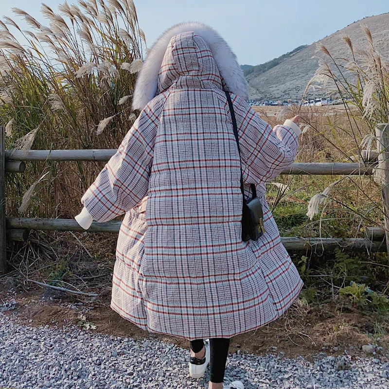 Женская длинная куртка хлопковая парка оверсайз с мехом 2019 | одежда