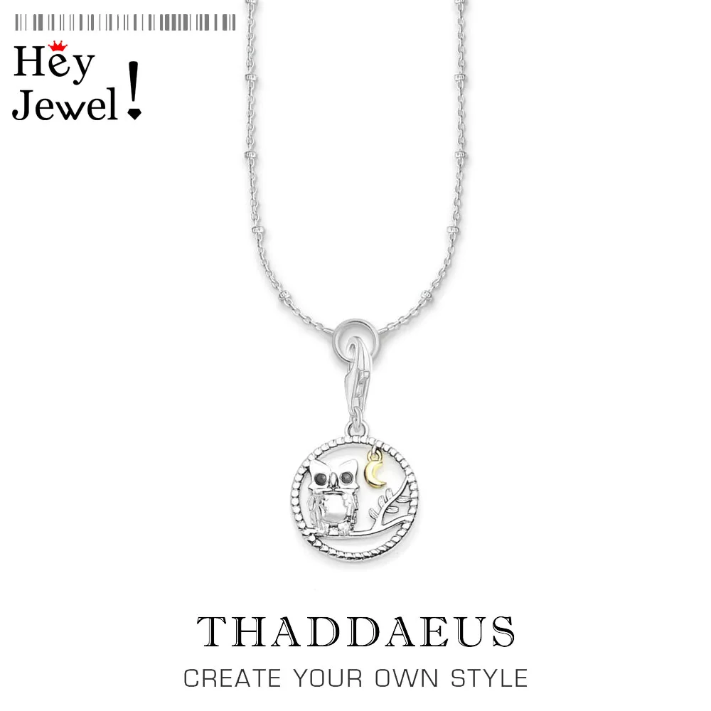 

Charm Necklace Night Queen Owl 2020 Spring Fashion Charm Jewelry Europe 925 Sterling Silver Bijoux Trendy Gift For Women