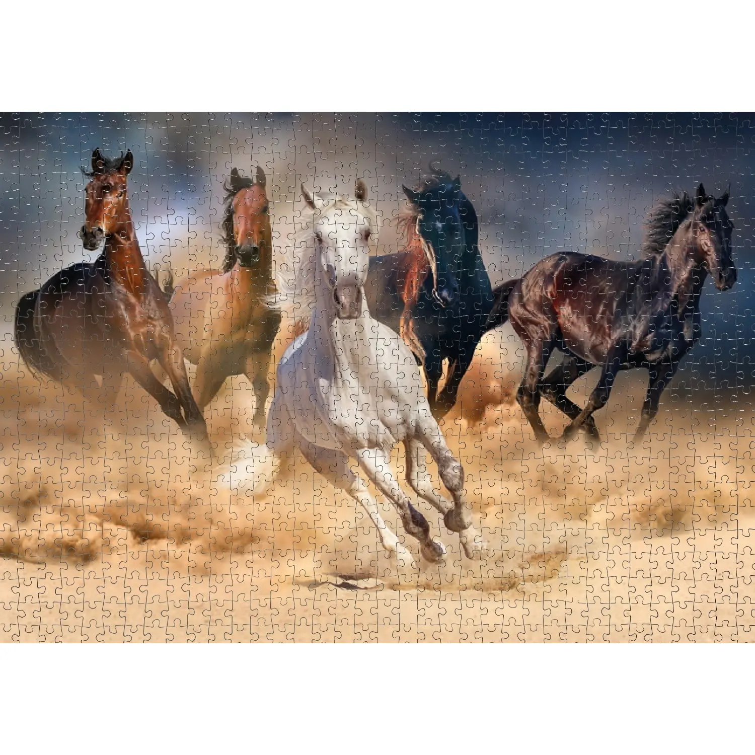 Пазл для Бегущих Лошадей Nova с порошковым дымом, 2000 шт., пазл для взрослых Бегущих Лошадей на песке, пазл из картона, пазл-пазл от AliExpress RU&CIS NEW