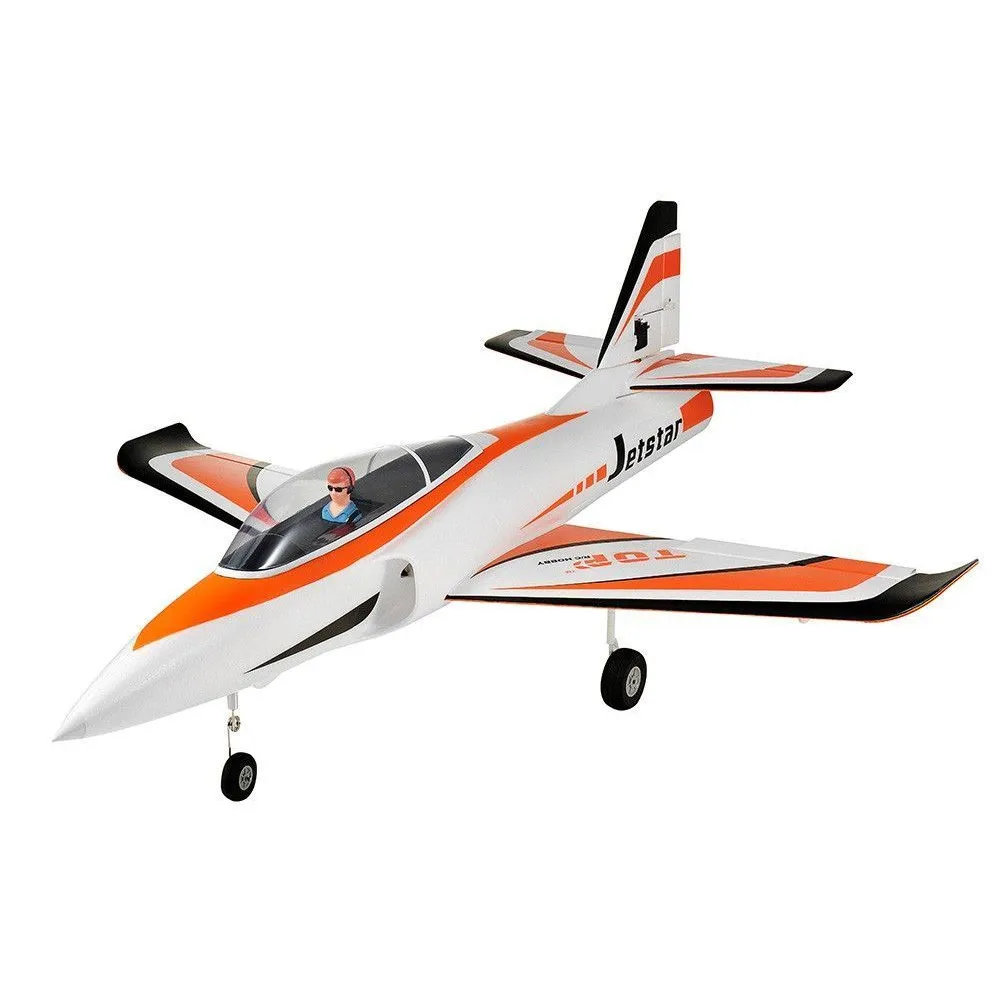 Радиоуправляемый самолет Top RC Jet Star Pro оранжевый 800мм импеллер 64мм 2.4G 4-ch LiPo RTF |