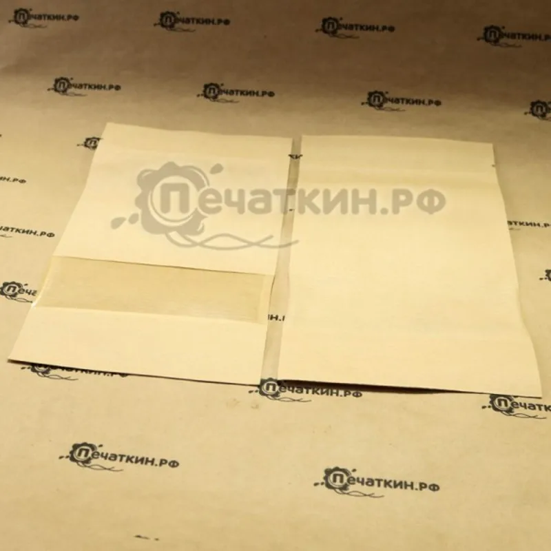 Упаковка крафт пакет doypack 1016 с замком зип прозрачным окном для продуктов питания