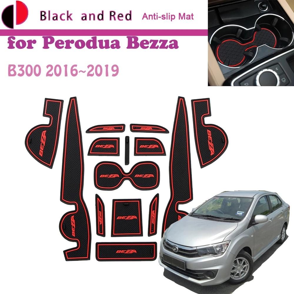 

Резиновый коврик, дверной паз для Perodua Bezza B300 Advance 2016 ~ 2022 2017, подставка под чашку, держатель, подушка, подставка под ворота, Пылезащитная наклейка