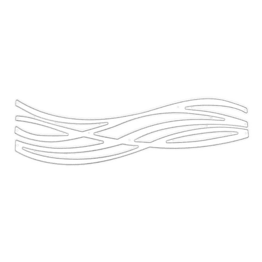 Металлические Вырубные штампы с волнистыми линиями для сделай сам штамп