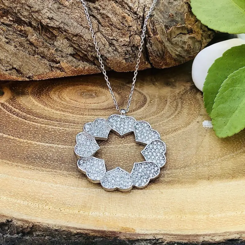 С узором в виде плюща 925 Серебряное ожерелье для женщин подарок ювелирные изделия