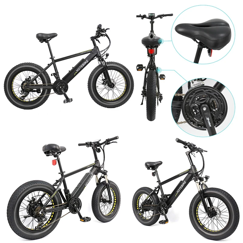 Verkaufen 20 Zoll Elektrische Fett Bike Fett Reifen Elektrische Bike (A6AH20F-48V500W)